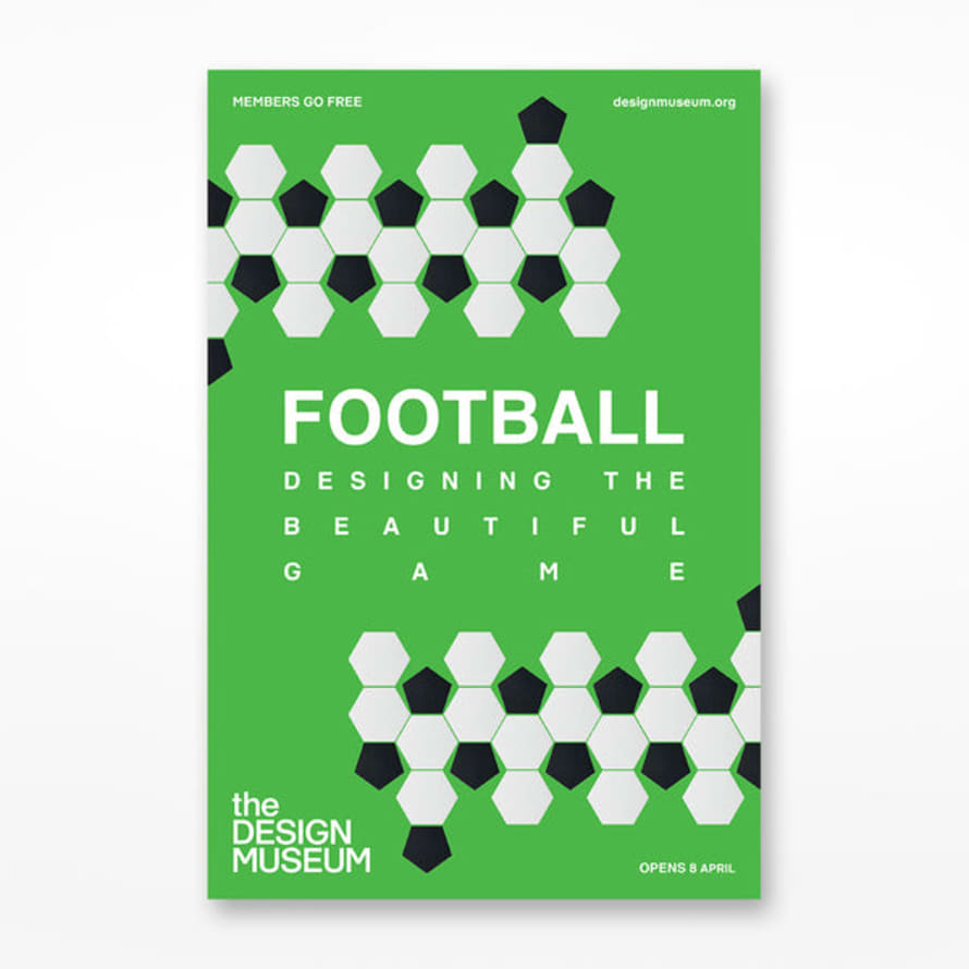 Football: Designing the Beautiful Game Football Exhibition Poster - 40 x 50cm