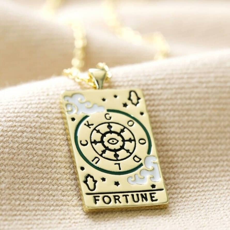 Lisa Angel Fortune Tarot Card Necklace