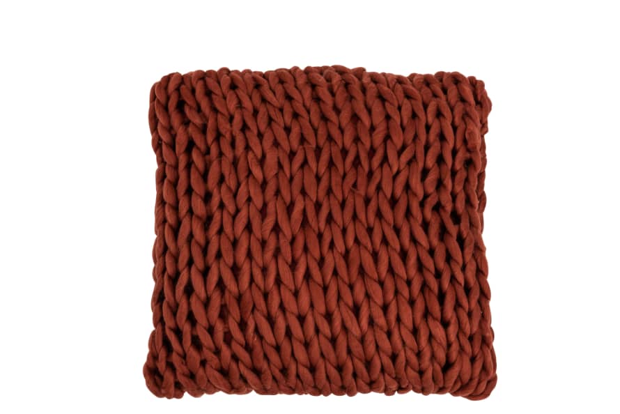 Jolipa Tile Red  XL Knitted Cushion 