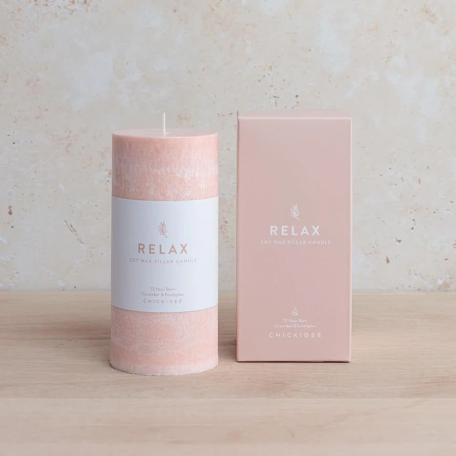 Chickidee Large Relax Pillar Candle
