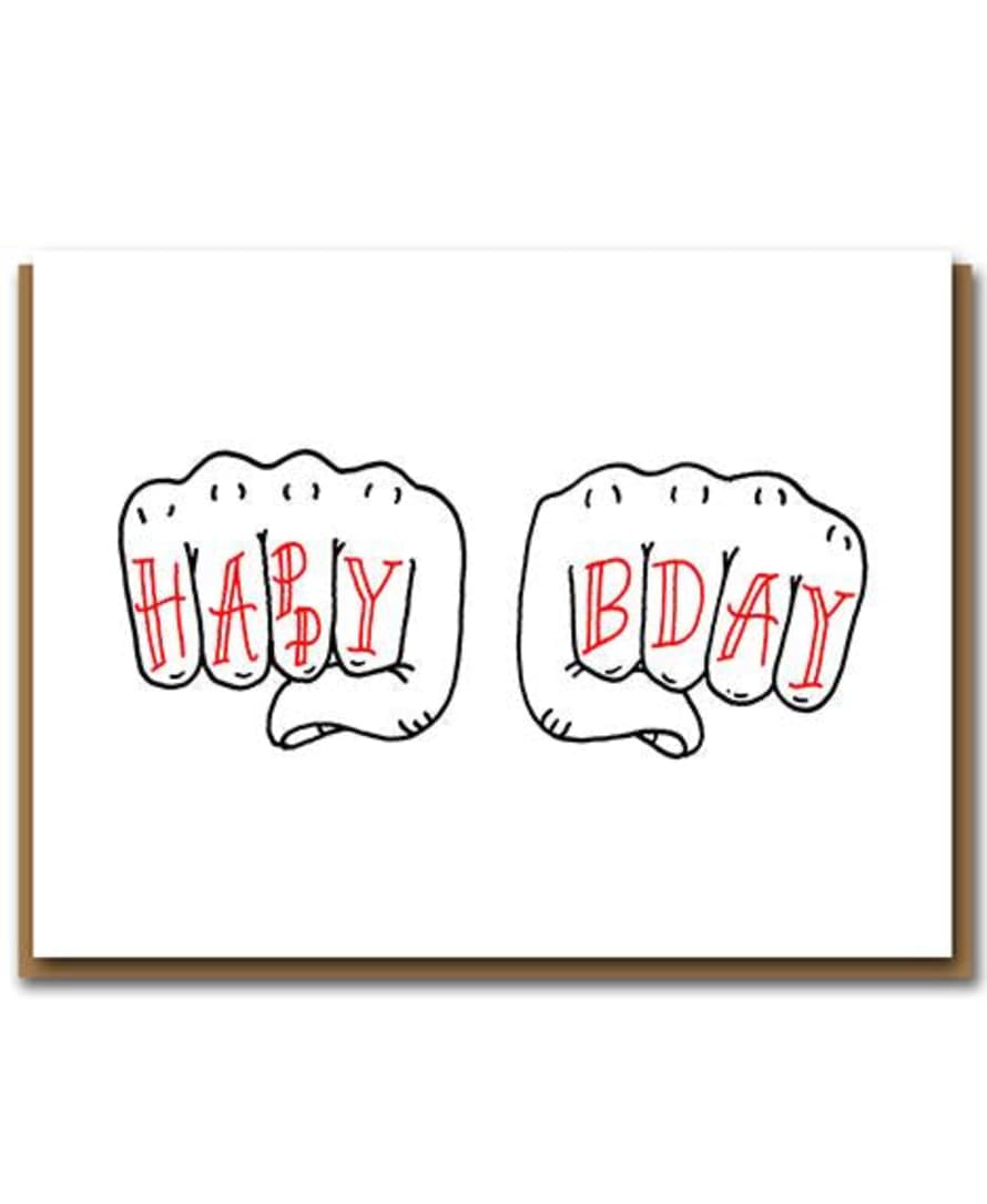 Bench Pressed Birthday Knuckles Card
