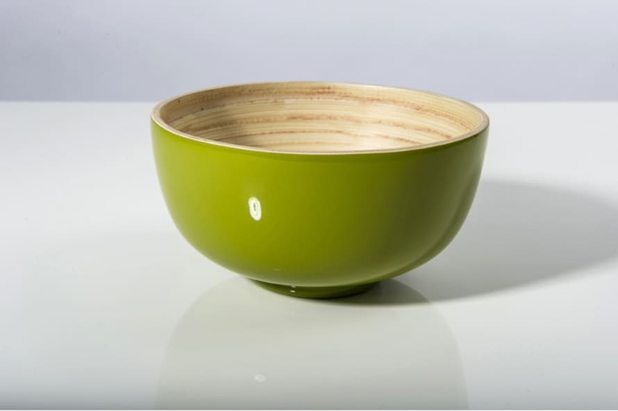Bibol Tien Olive Bamboo Bowl