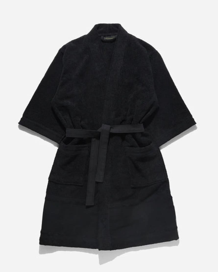 Maharishi Jacquard Kimono Robe - Black