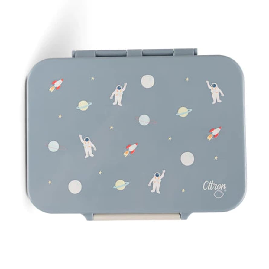 Citron Incredible Tritan Lunch Box With 4 Compartments - Spaceship-dusty Blue