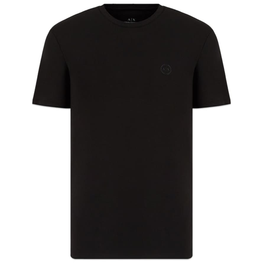 Armani Exchange Small Chest Logo Stretch T-shirt - Black