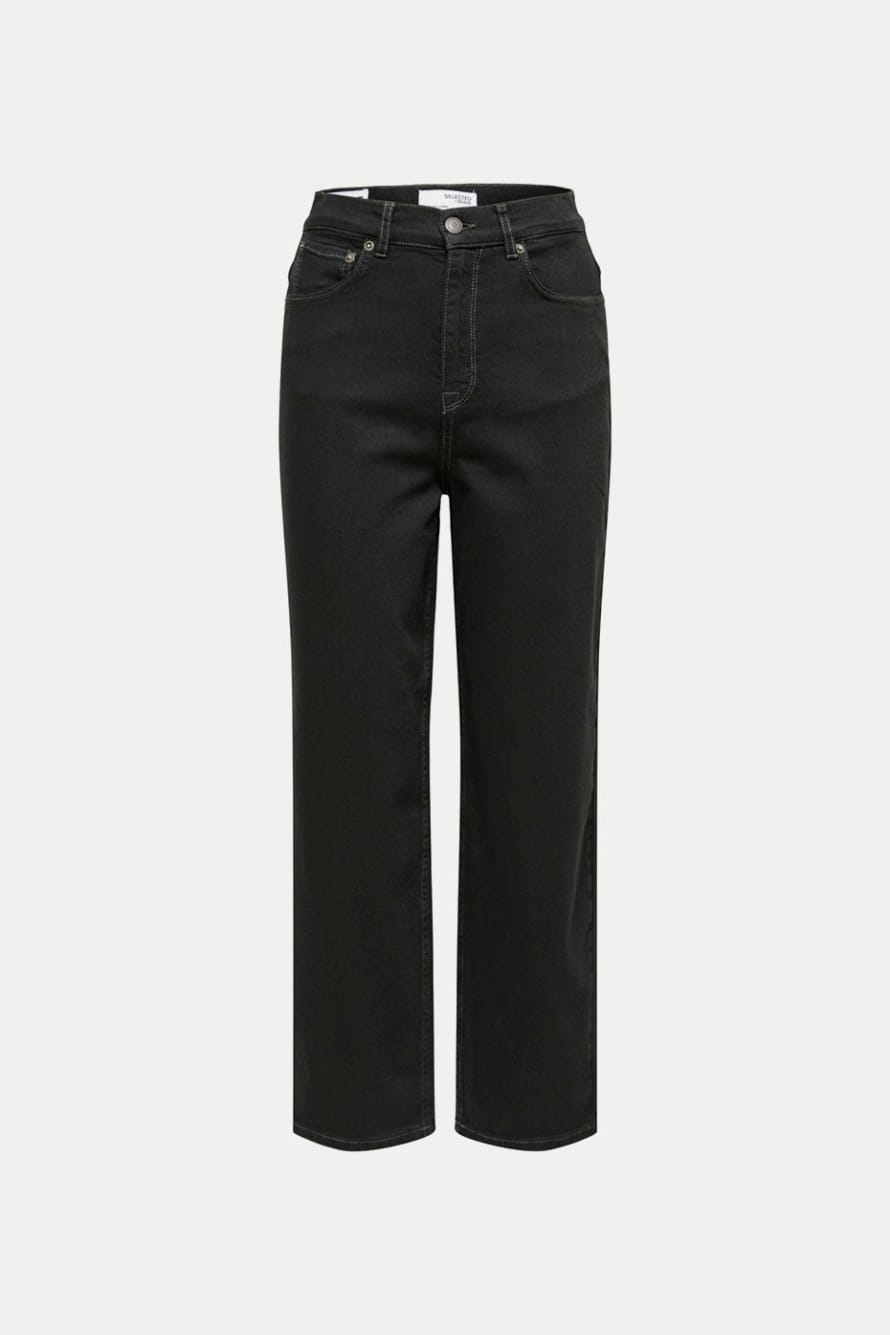 Selected Femme Black Denim Luna Jeans