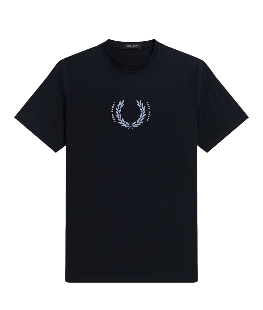 Fred Perry Fred Perry Laurel Wreath Graphic Tee Navy