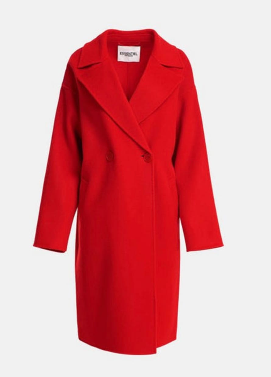 Essentiel Antwerp Cylo Coat Red
