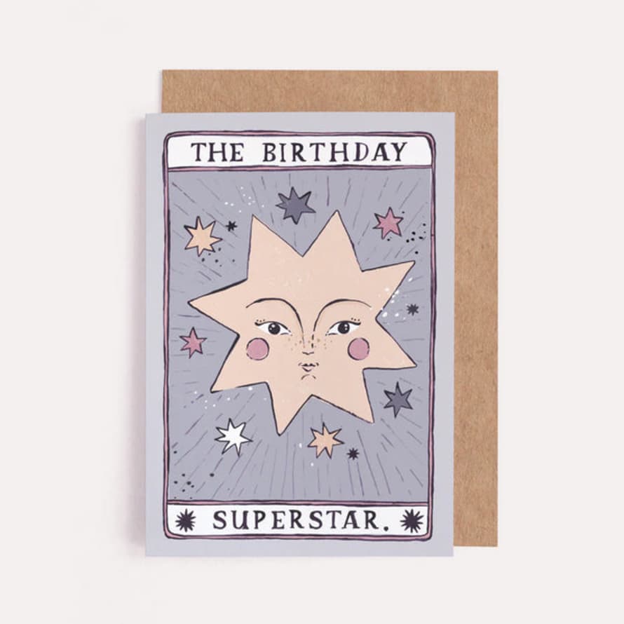 Sister Paper Co Superstar Tarot Birthday Card