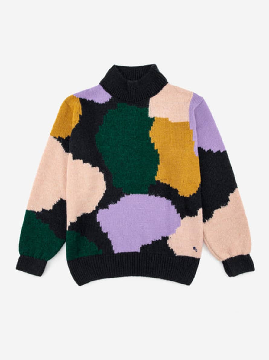 Bobo Choses Multicolour Jacquard High Neck Knitted Jumper