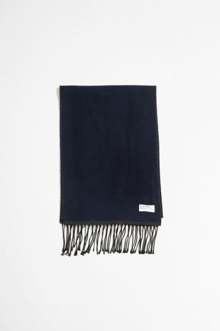 Universal Works Double Sided Scarf Navy/charcoal