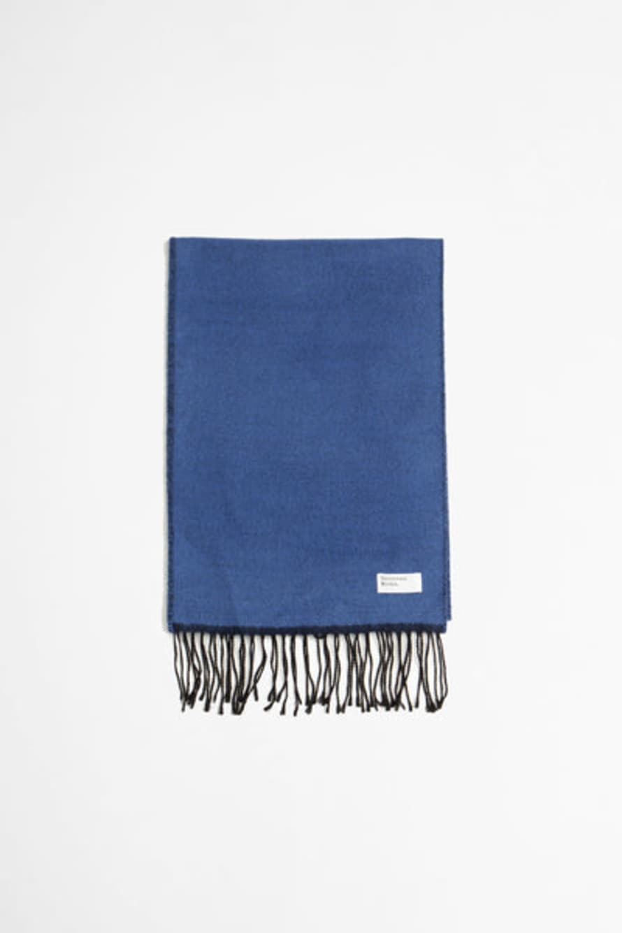 Universal Works Double Sided Scarf Blue/navy