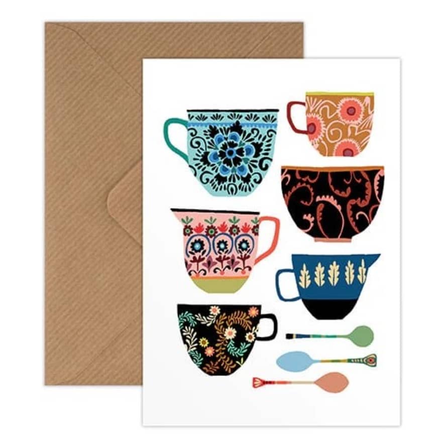 Brie Harrison  Folk Collection Greetings Card