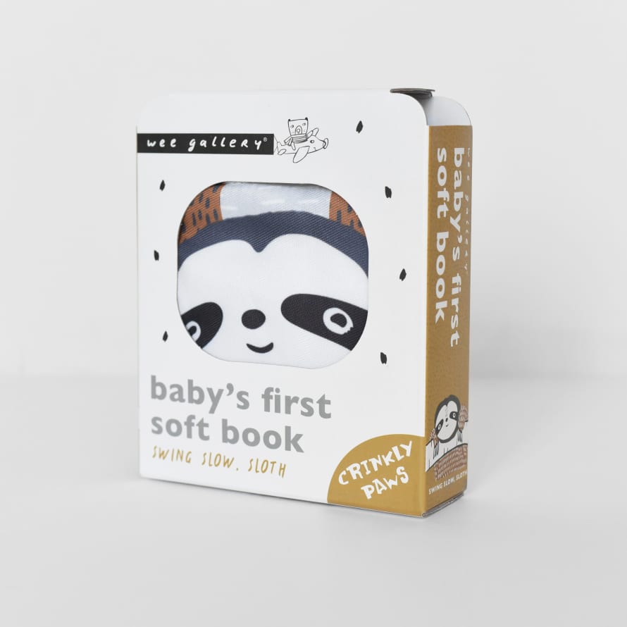 Wee Gallery Soft Cloth Book - Swing Slow Sloth
