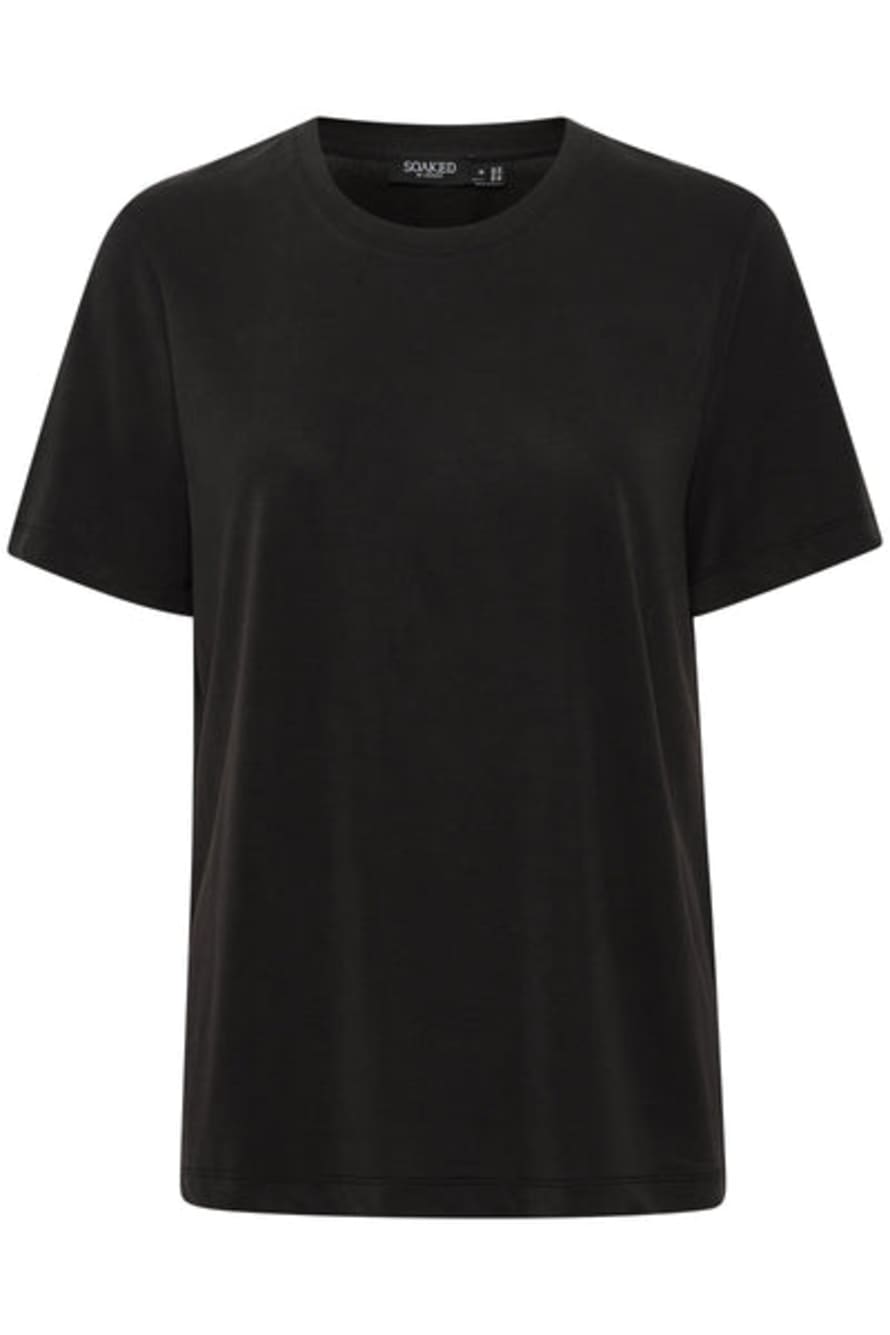 Soaked in Luxury  Slcolumbine Black Loose Fit T-shirt