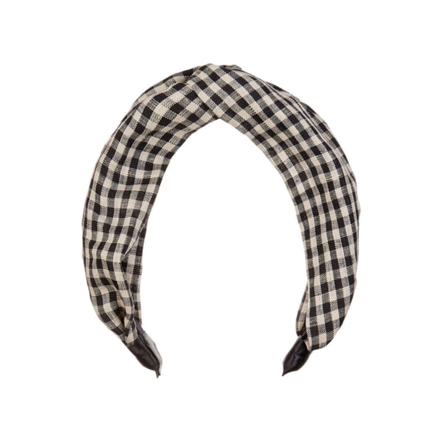 Mimi & Lula Extra Wide Gingham Alice Band By