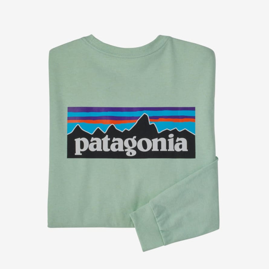 Patagonia Camiseta P-6 Logo Responsibili L/s - Tea Green