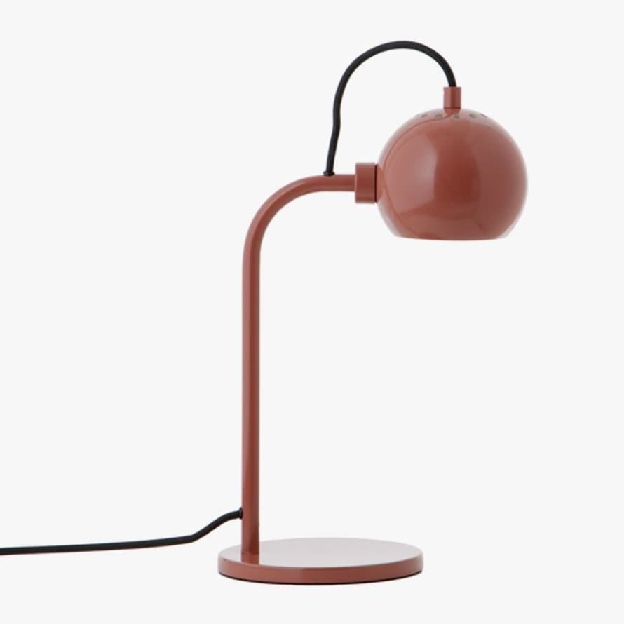 Frandsen Ball Single Table Lamp - Glossy Red