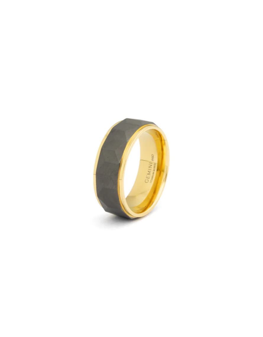 Gemini Gold and Black Timor Ring