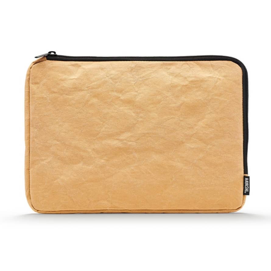 Hayashi Paper Leather Laptop Sleeve - Tan