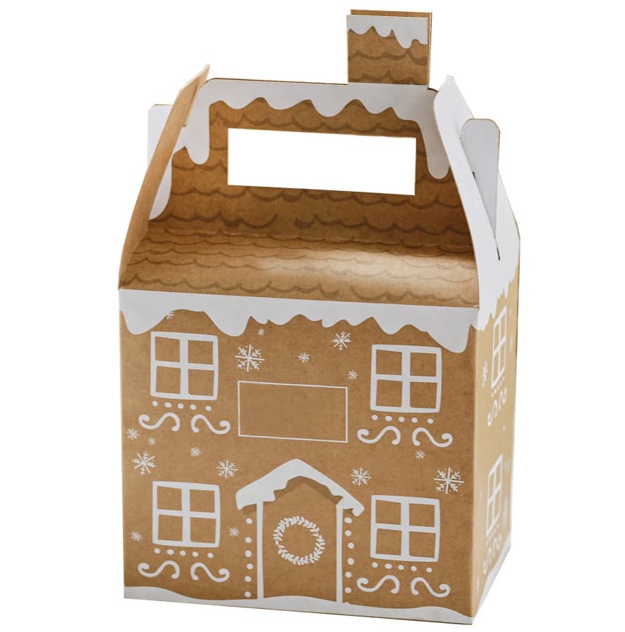 Ginger Ray Customisable Gingerbread House Christmas Gift Boxes
