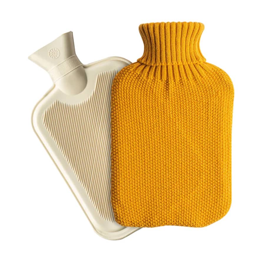 Nicola Spring 2L Knitted Hot Water Bottle and Cover Set
