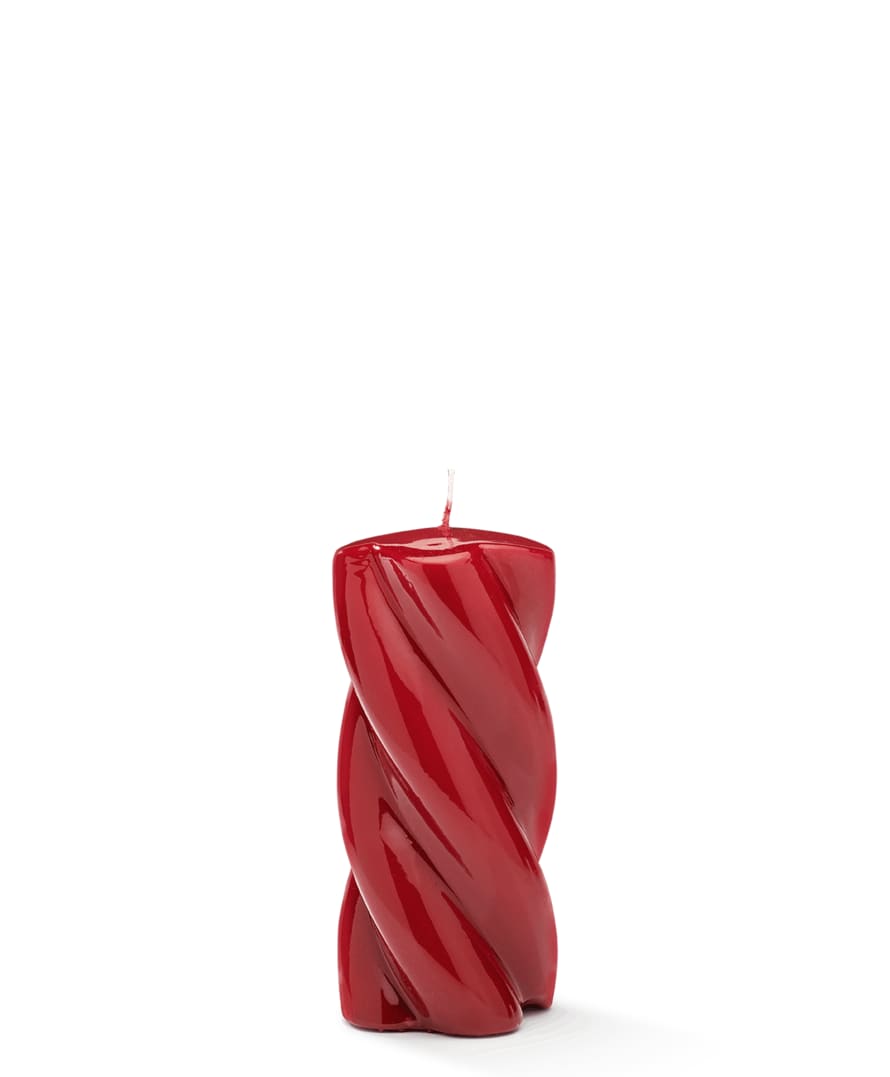 Anna + Nina Blunt Twisted Candle Long Red