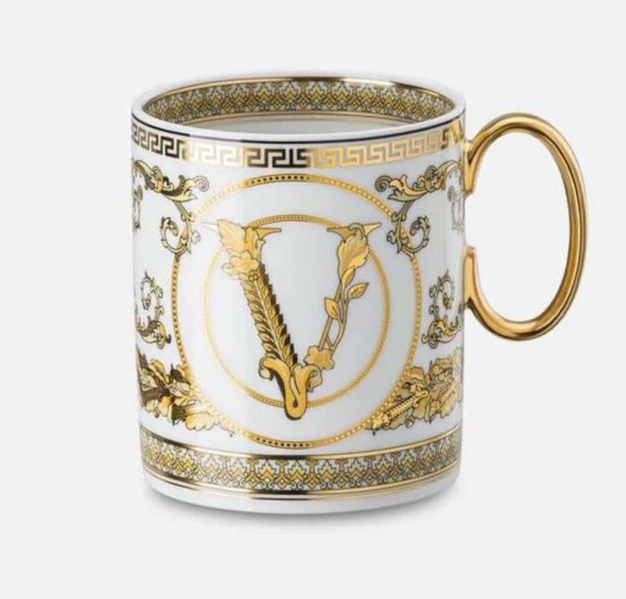 Versace Virtus Medusa Mug White Gold