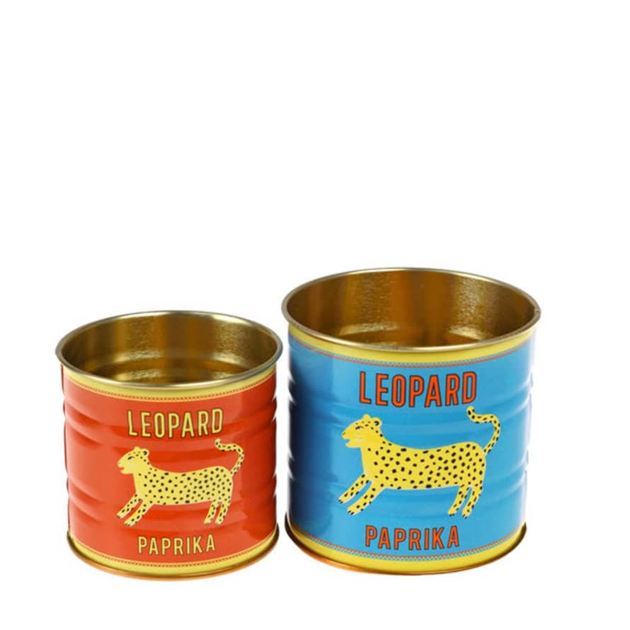Rex London Leopard Mini Storage Tins