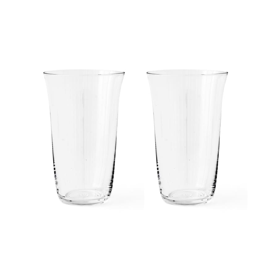 AUDO COPENHAGEN Strandgade Drinking Glass -  Set of 2 - H14 - Clear