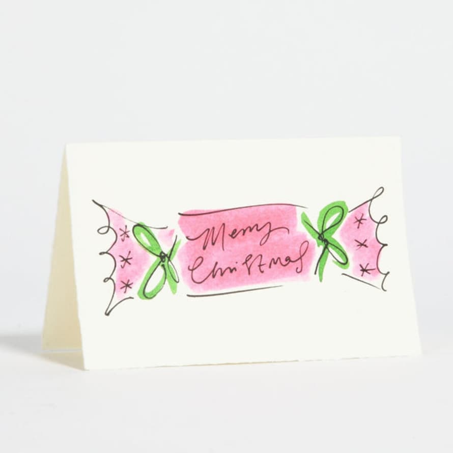 Scribble & Daub Merry Christmas Cracker Card