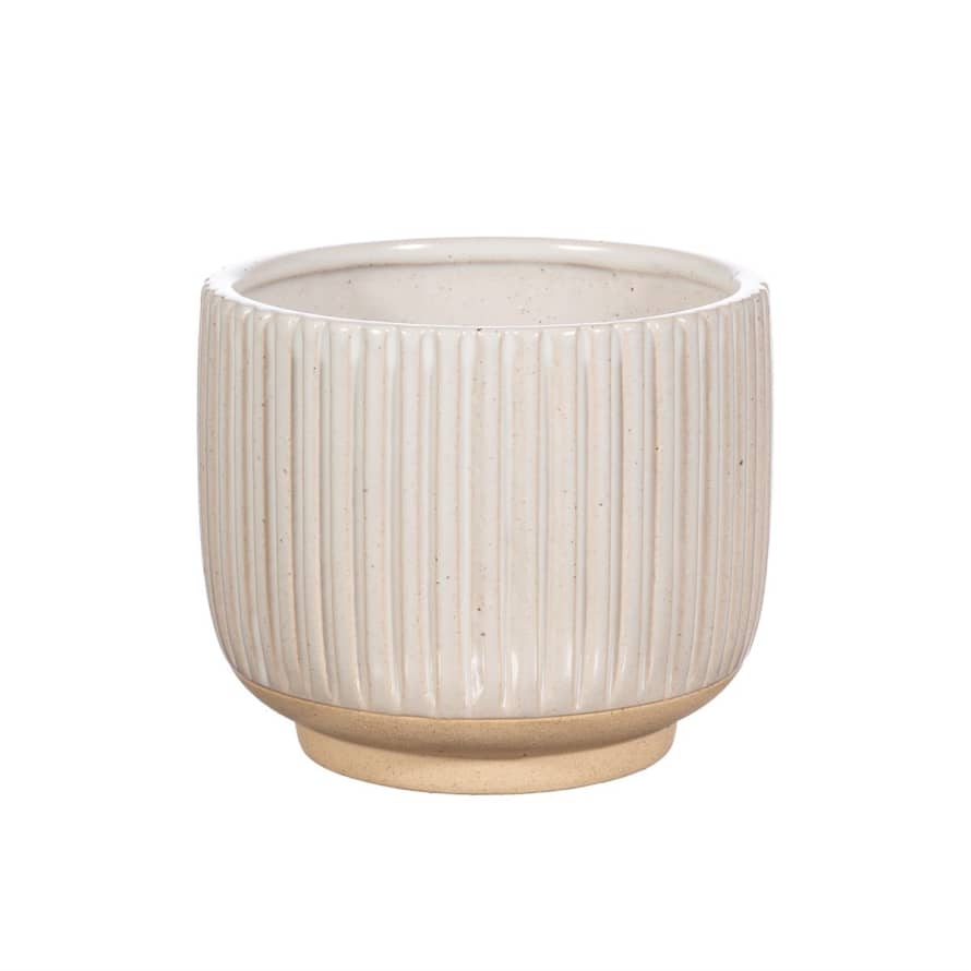Sass & Belle  Grooved Stoneware Planter