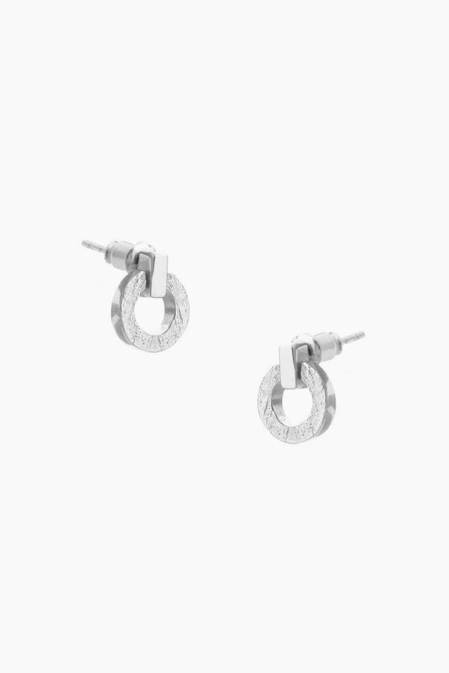 Tutti & Co Palm Earrings In Silver