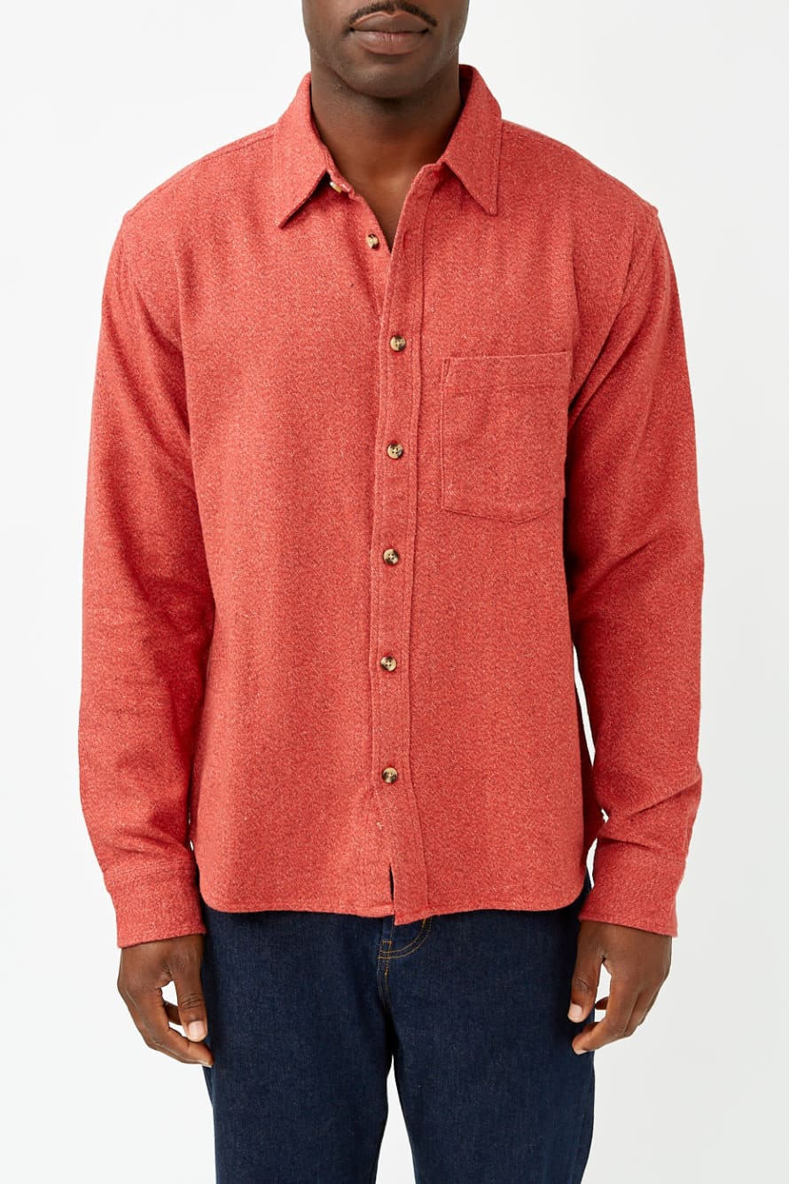 Corridor Red Recycled Flannel Shirt