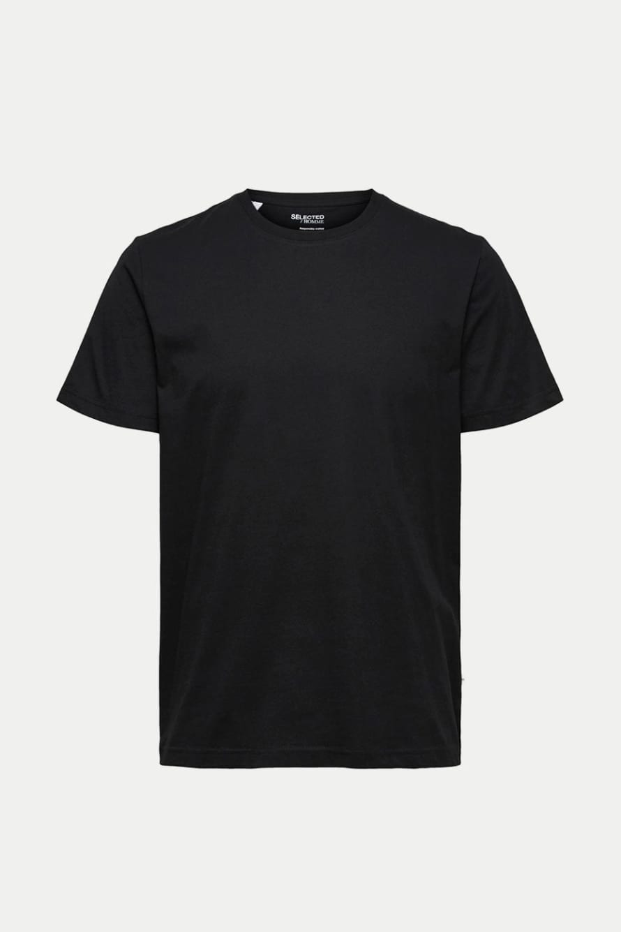 Selected Homme Black Norman Tee