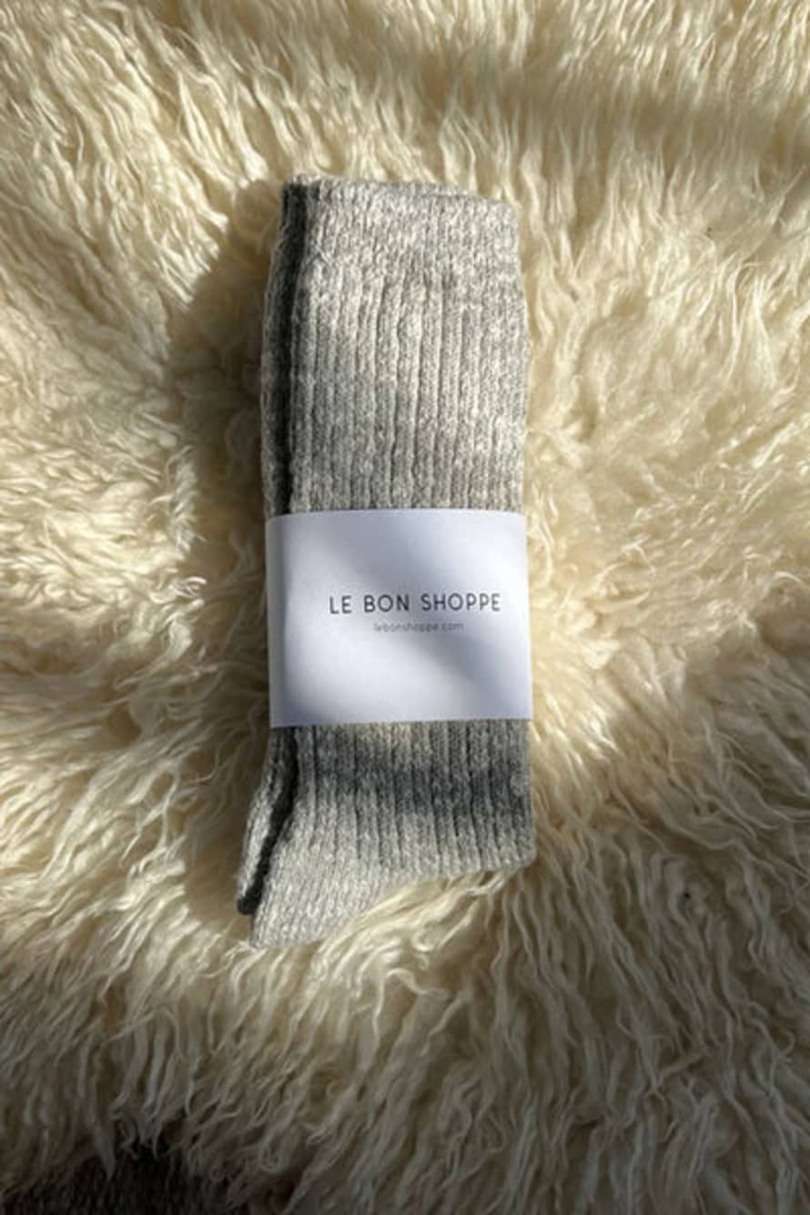 Le Bon Shoppe Cottage Heather Grey Socks