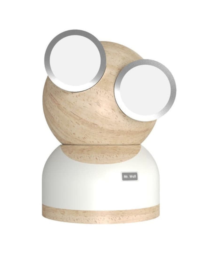 Design Nest "goggle Lamp Mr. Watt. White Legno Quercia"