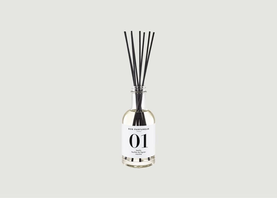 Bon Parfumeur Home Diffuser 01 : Basil, Fig Leaves And Mint