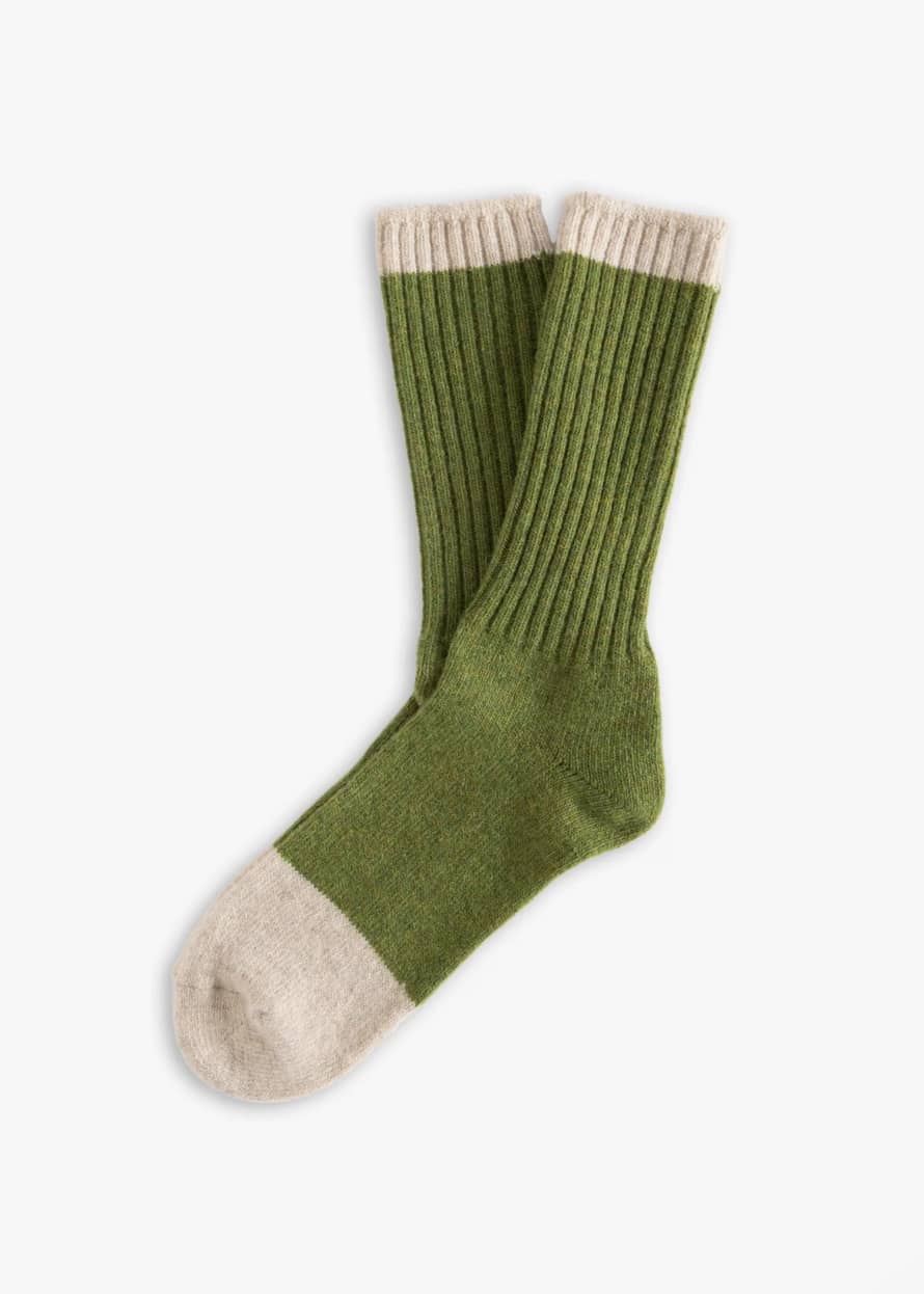 Thunders Love Green Grass Wool Collection Socks