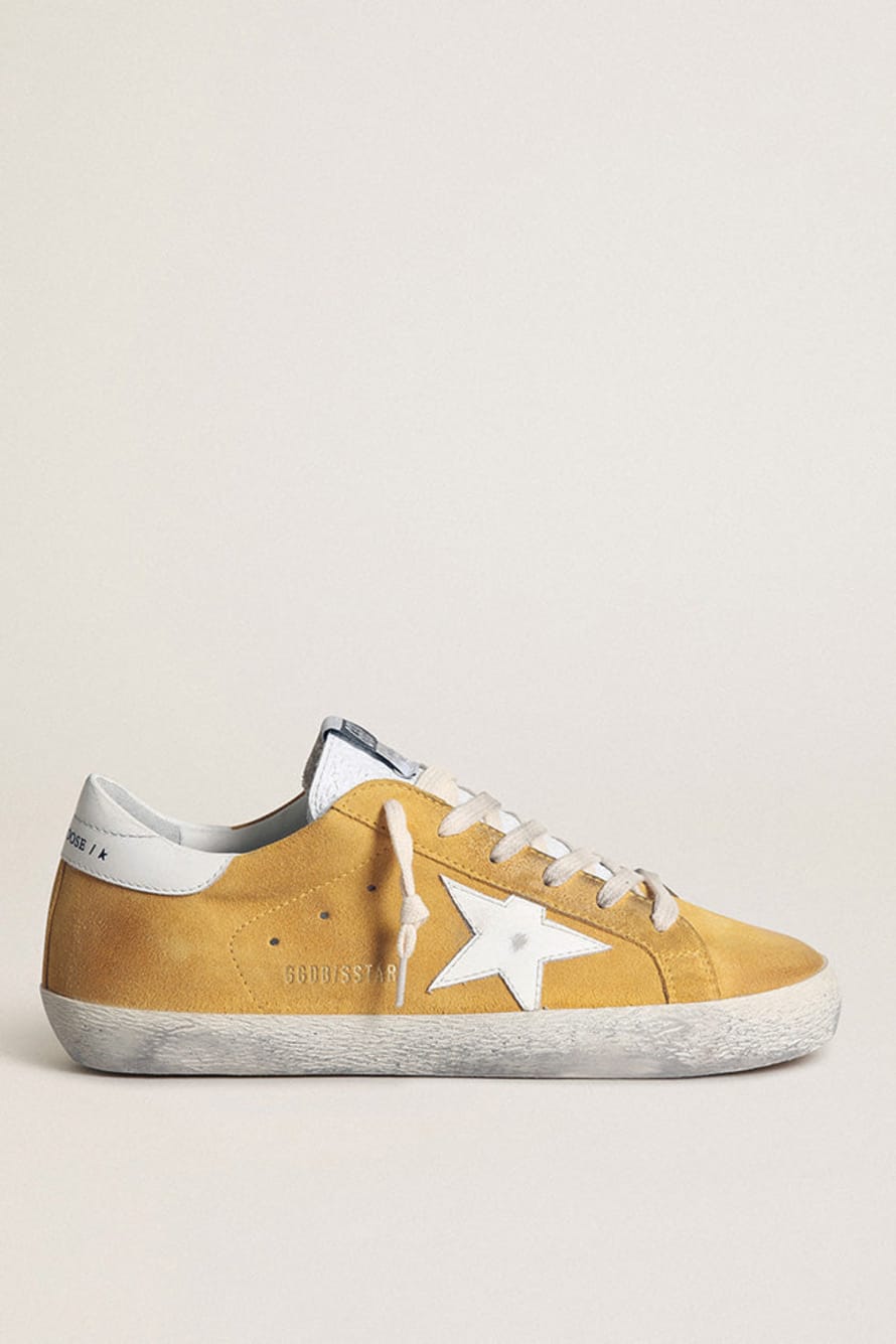 Golden Goose Deluxe Brand Golden Goose Super Star Suede Upper High Frequency Tongue Leather Star And Heel