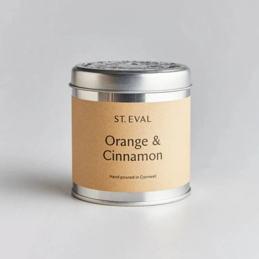 St Eval Orange & Cinnamon Tin Candle