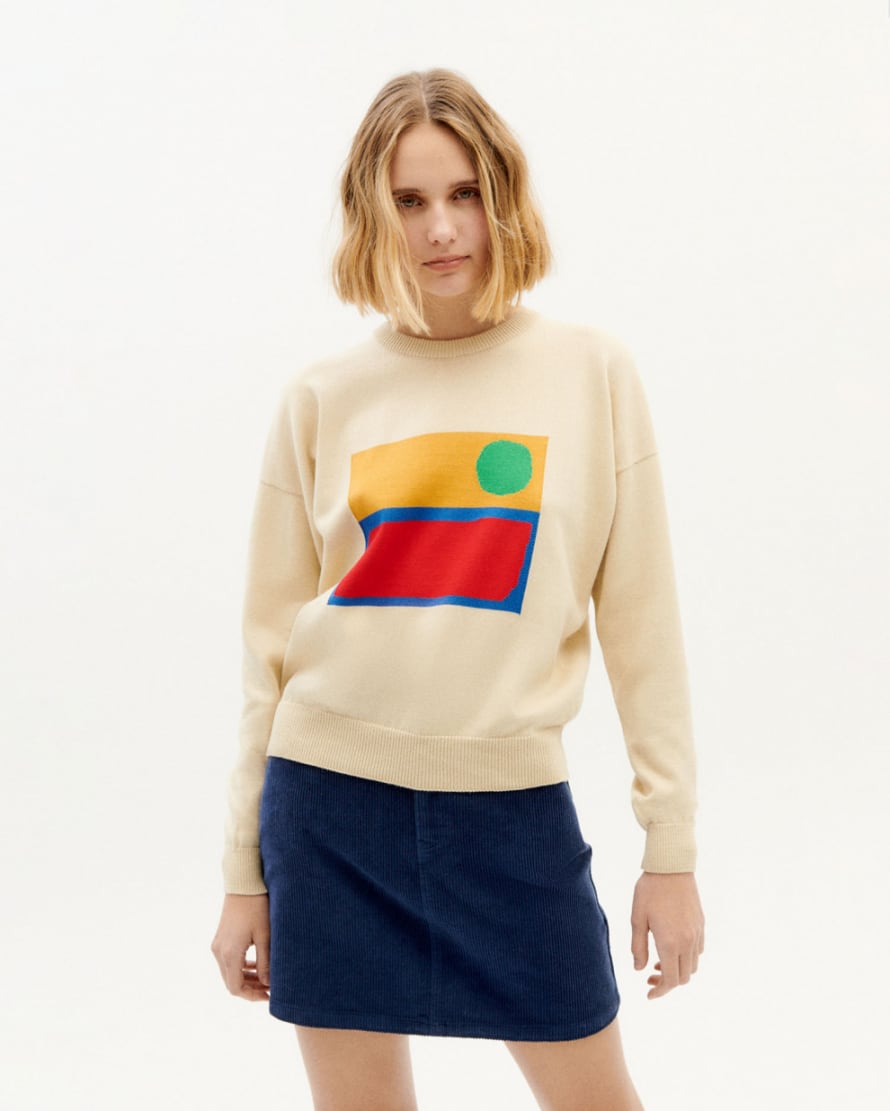 Thinking Mu Le Soleil Trash Paloma Knitted Sweater