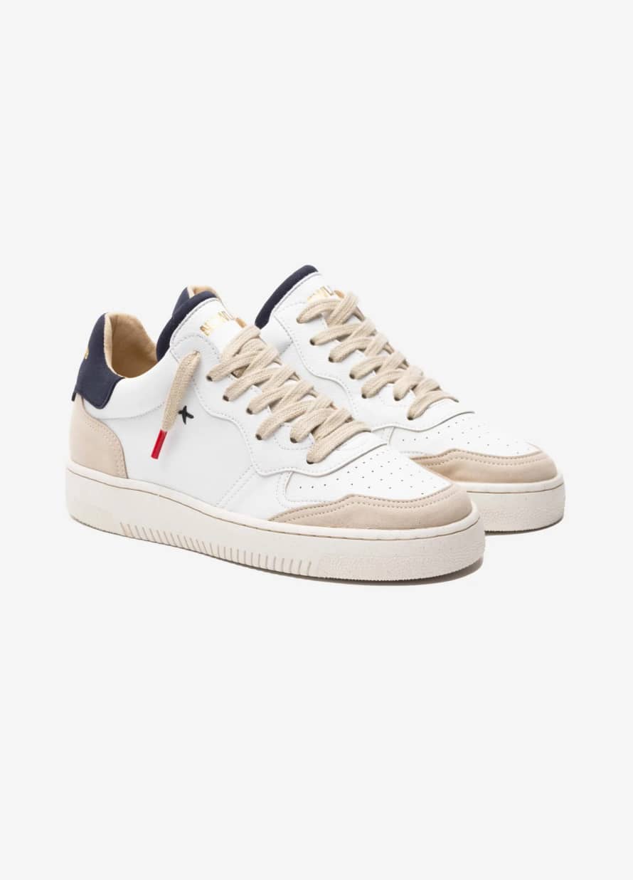 NEWLAB Sneakers NL11 White/ Beige / Navy 
