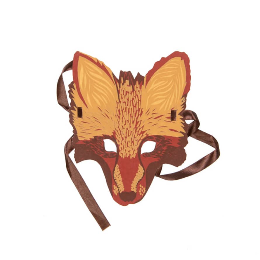 East End Press Fox Paper Mask Greeting Card