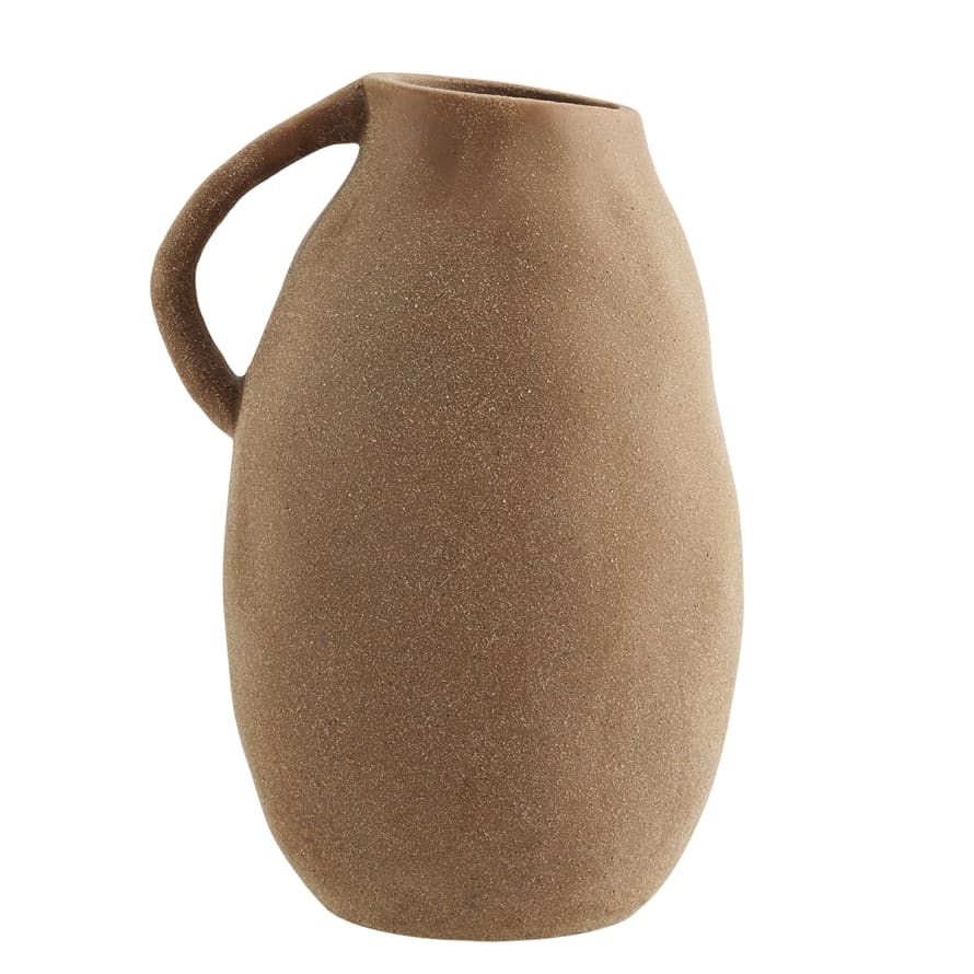 Madam Stoltz Large Stoneware Vase with Handle