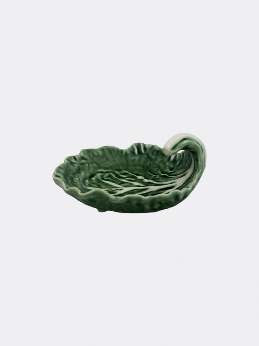 Bordallo Pinheiro Green Glazed 16 CM Ceramic Cabbage Leaf