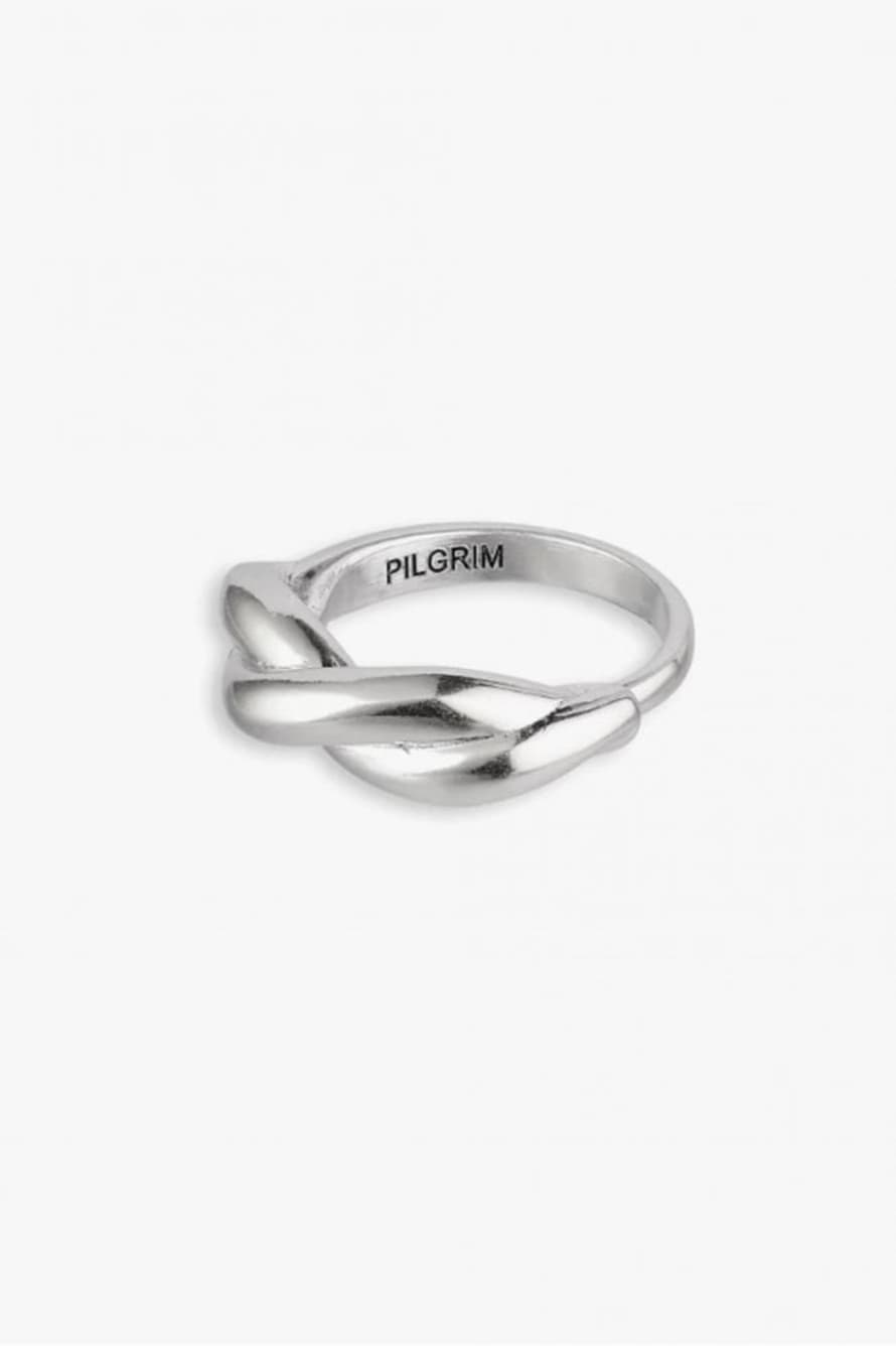 Pilgrim Skuld Twirl Ring In Silver