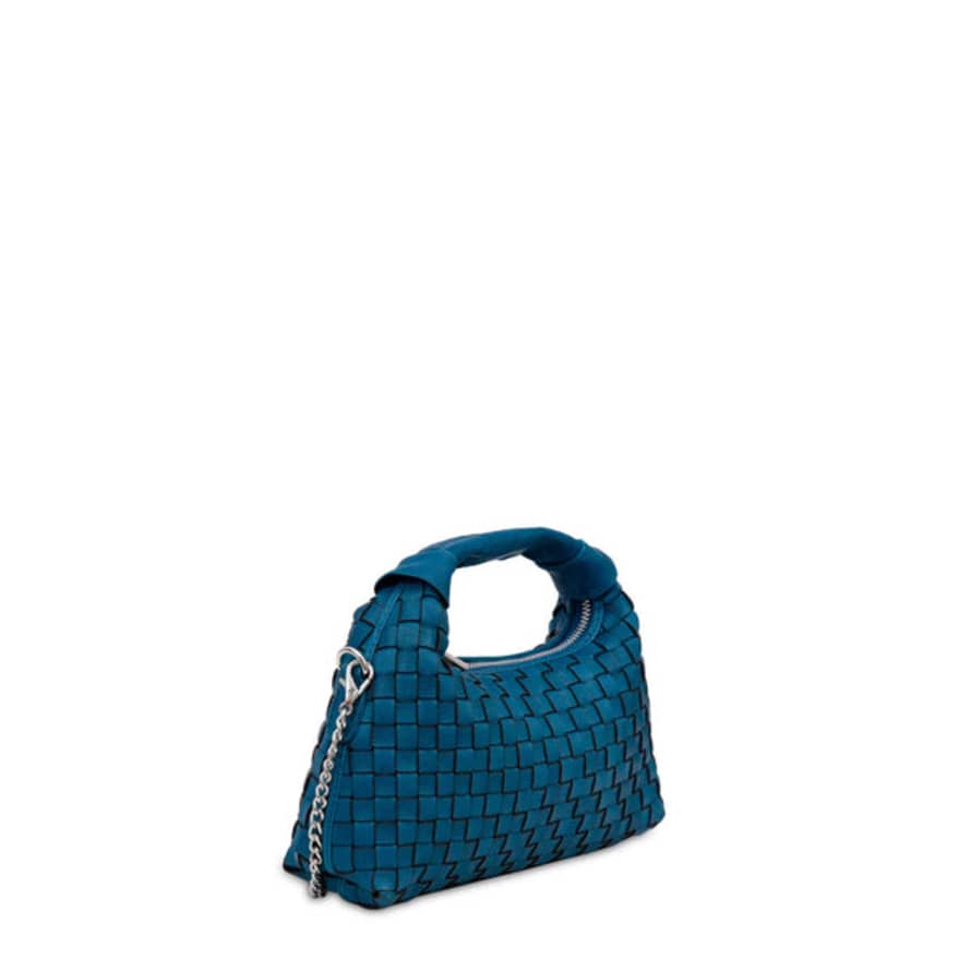 Trouva: Mini Dandy Braided Leather Bag - Blue