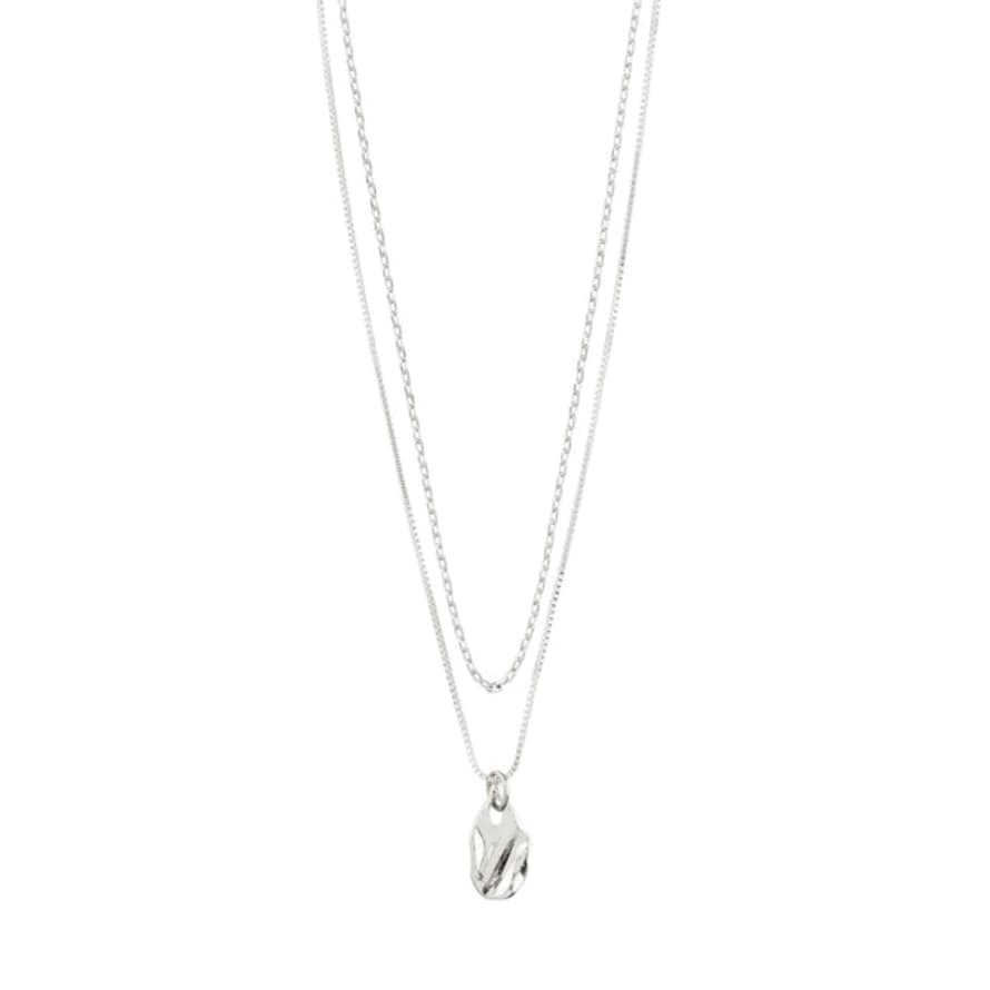 Pilgrim Hope Recycled 2 In 1 Necklace - Silver