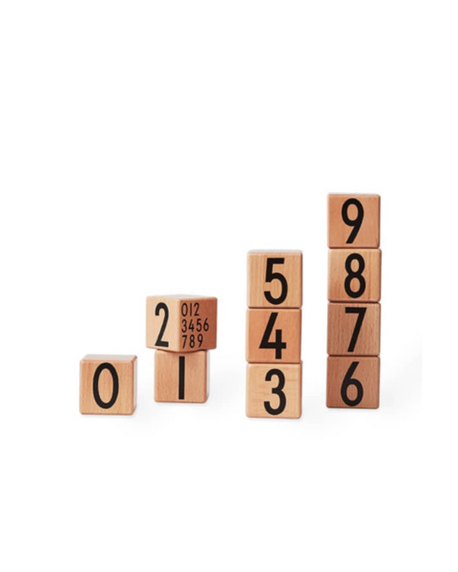 Design Letters Wooden Number Building Blocks